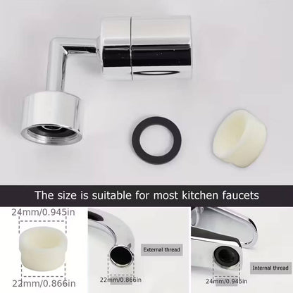 1 piece chrome faucet sink 720 degree rotatable