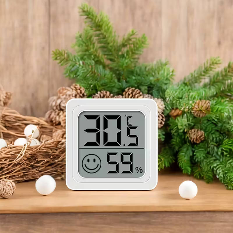 1 piece digital thermometer hygrometer for home, car and laboratory