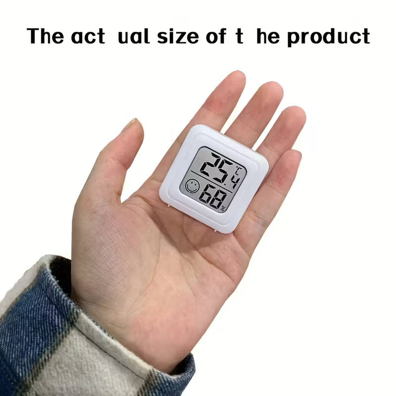 1 piece digital thermometer hygrometer for home, car and laboratory