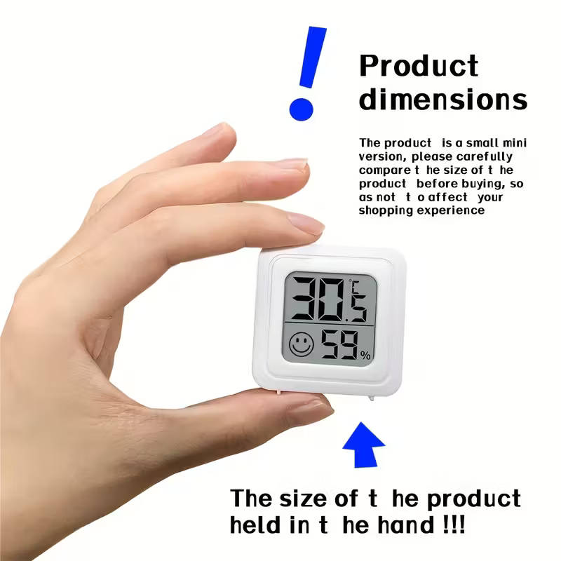 1 piece digital thermometer hygrometer for home, car and laboratory