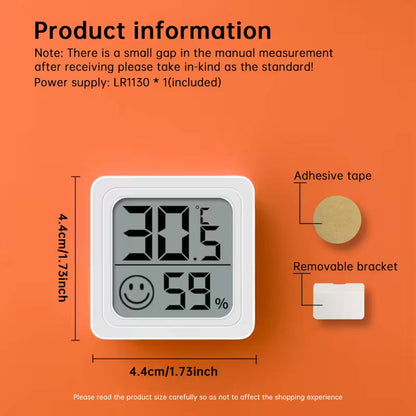 1 piece digital thermometer hygrometer for home, car and laboratory