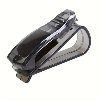 1-pack multifunctional car sun visor with glasses holder, bill and ID card slots, durable ABS material, a must-have