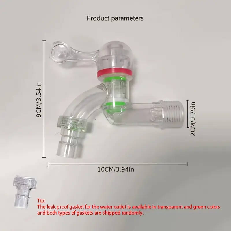 1 transparent explosion-proof plastic faucet