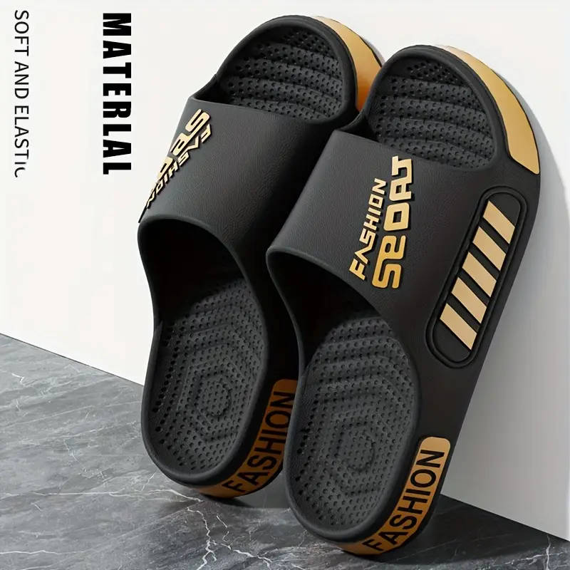 A Pair Of Unisex Stylish Sports Slippers In Blue 5.5-6