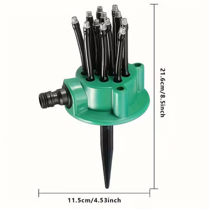 360-degree automatic multi-head sprinkler