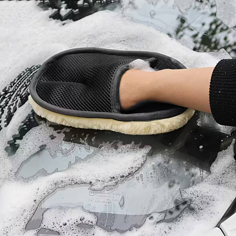 1 x Ultra Soft Microfiber Car Cleaning Mitt