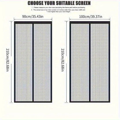 Self-closing magnetic mosquito net door 90*210cm