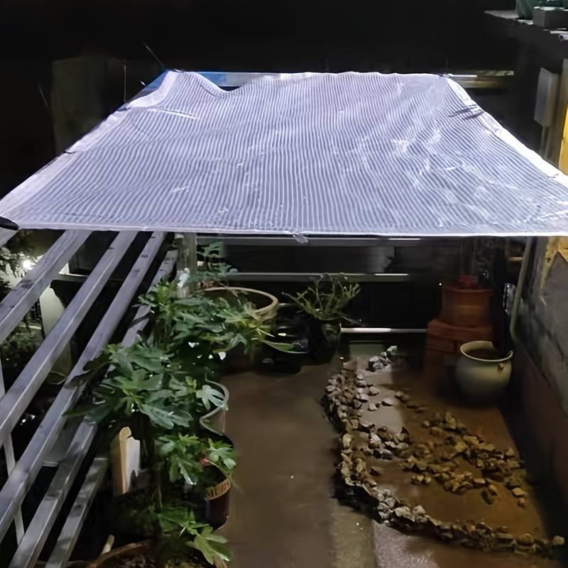 1 transparent greenhouse tarpaulin 2×2m