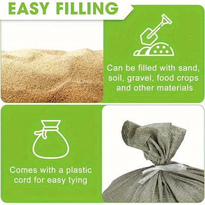 20-pack heavy-duty plastic sandbags