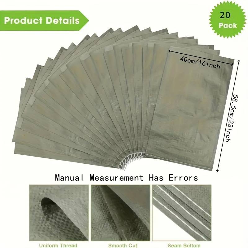 20-pack heavy-duty plastic sandbags