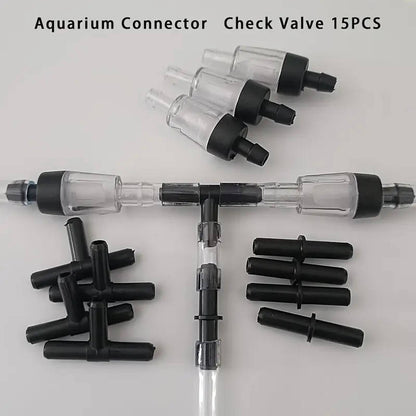 Set of 15 aquarium entrance accessories