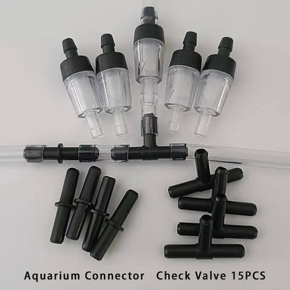 Set of 15 aquarium entrance accessories