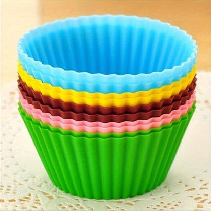 12pcs Birthday Silicone Cake Coasters