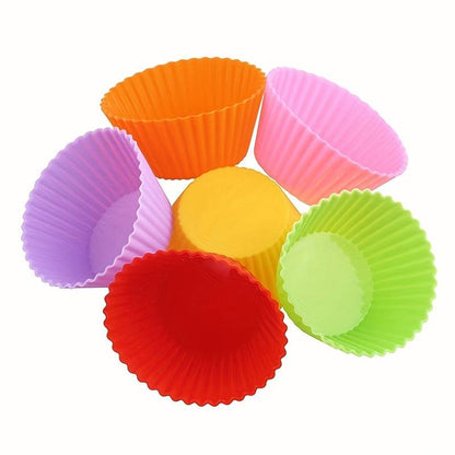 12pcs Birthday Silicone Cake Coasters