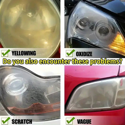 1 Pack Universal Car Headlight Brightness Repair Paste ABS Material Remove Scratches and Restore M