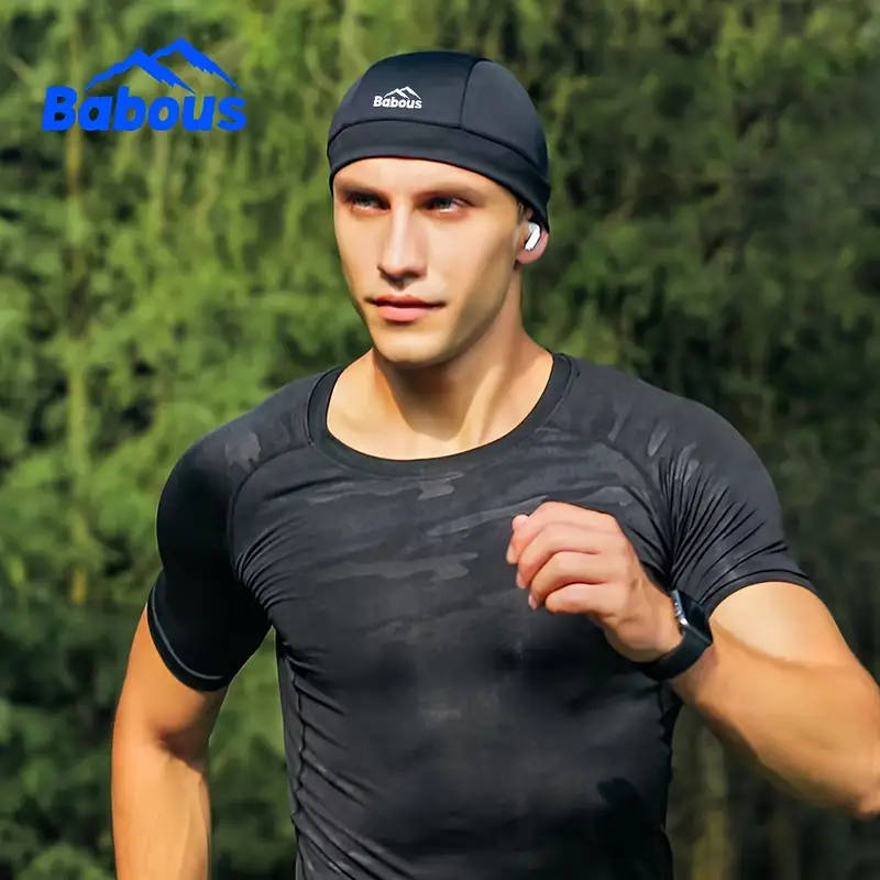 1-Pack Moisture Wicking Beanie Cycling Cap Outdoor Sports Sun Protection Breathable Liner