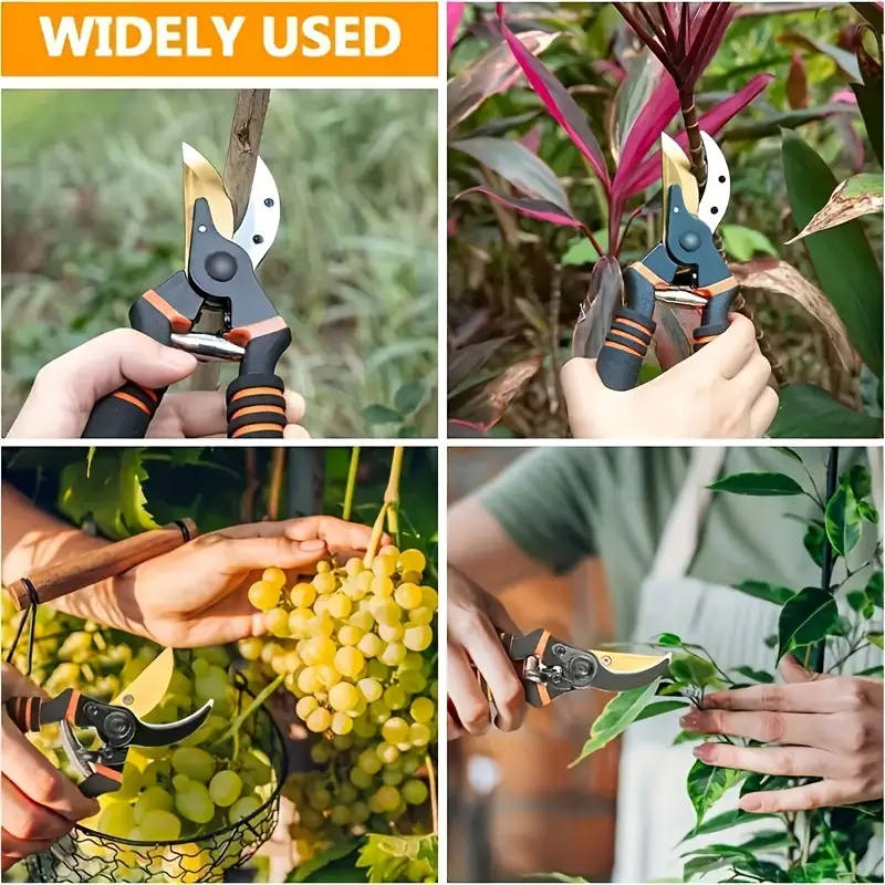 Two-Piece 8.5" Professional Titanium Bypass Pruners