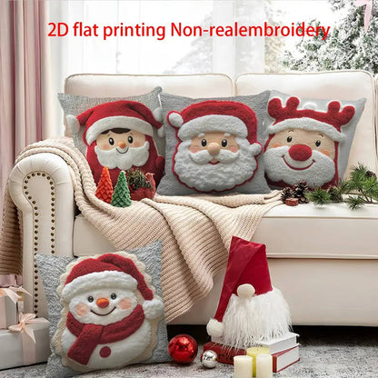 Four-piece Christmas heated pillow set