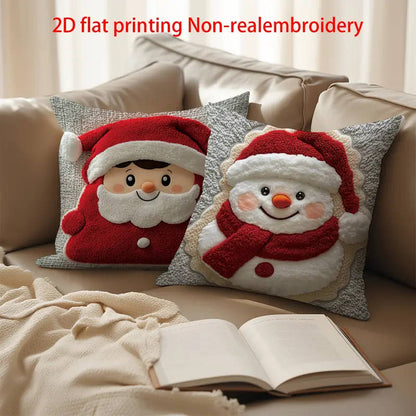Four-piece Christmas heated pillow set