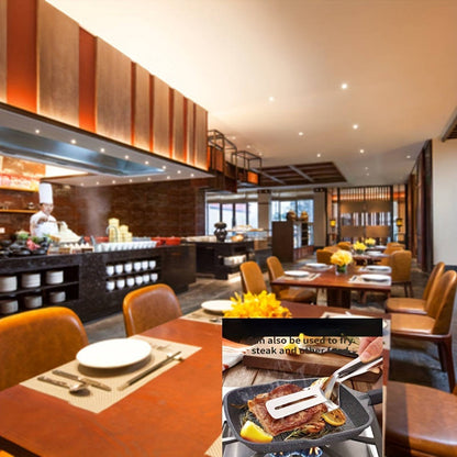 Durable Stainless Steel Fish Spatula Clip - Multi-functional Grill Steak Spatula, Food Contact Safe, Outdoor Camping Picnic Hiking Cooking Accessory