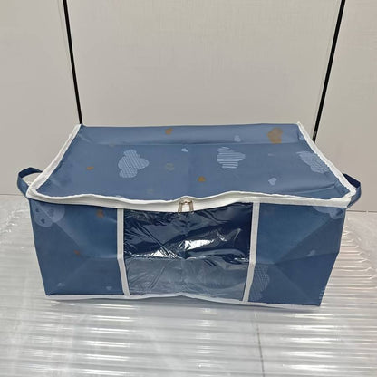 Large capacity foldable storage bag with handle