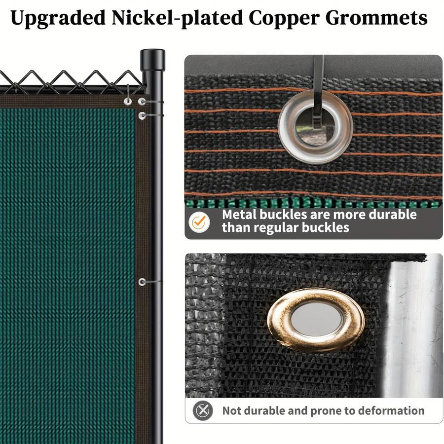 Heavy-duty privacy screen fence