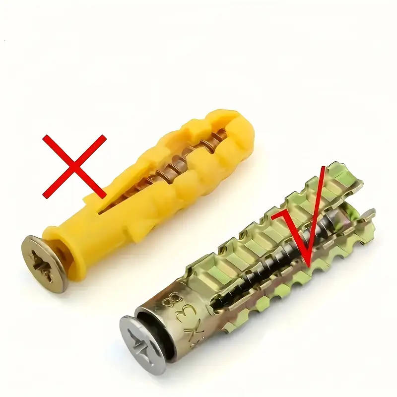 50 x 25 sets of iron serrated expansion bolts, light metal expansion tube screws, M6