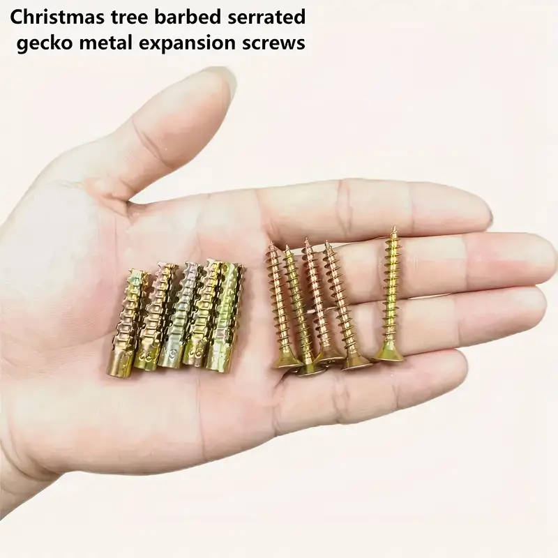 50 x 25 sets of iron serrated expansion bolts, light metal expansion tube screws, M6