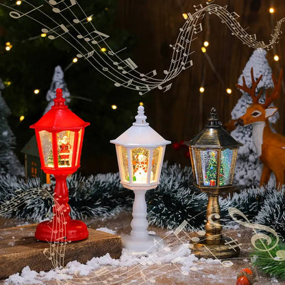 Santa Claus Crystal Night Light with Music