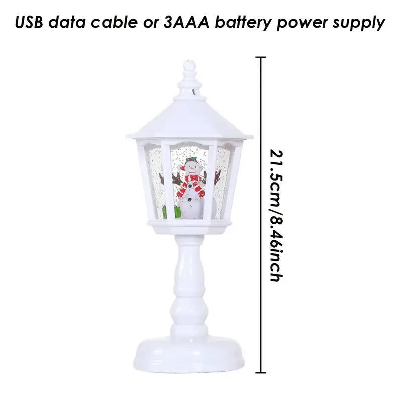 Santa Claus Crystal Night Light with Music