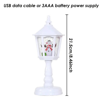 Santa Claus Crystal Night Light with Music