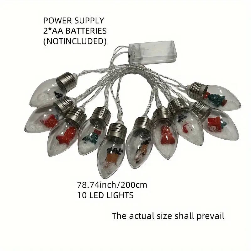 Enchanting 10 LED Christmas Wishing Bottle Fairy Light Strings