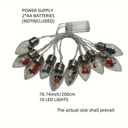 Enchanting 10 LED Christmas Wishing Bottle Fairy Light Strings