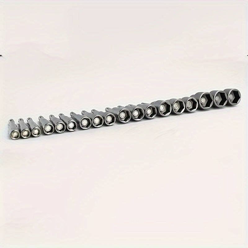 9-piece set of 5mm to 13mm hex screwdriver bits