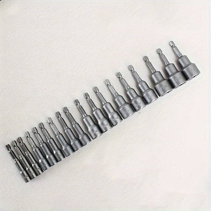 9-piece set of 5mm to 13mm hex screwdriver bits
