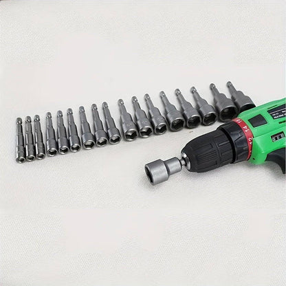 9-piece set of 5mm to 13mm hex screwdriver bits