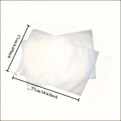 100 white drawstring plant bags