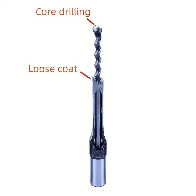 Steel square hole drill bit set