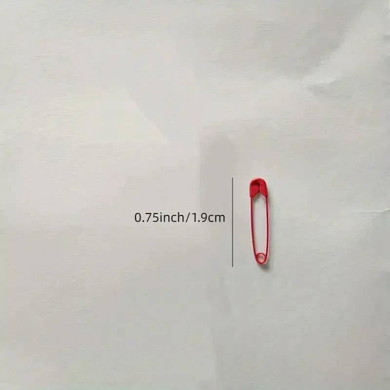 50 brightly colored candy-colored safety pins