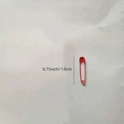 50 brightly colored candy-colored safety pins