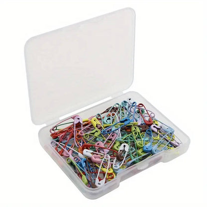 50 brightly colored candy-colored safety pins