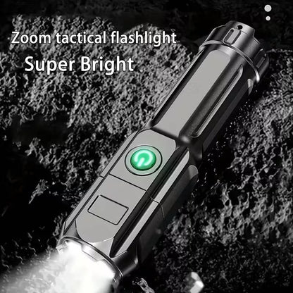 A powerful zoom flashlight