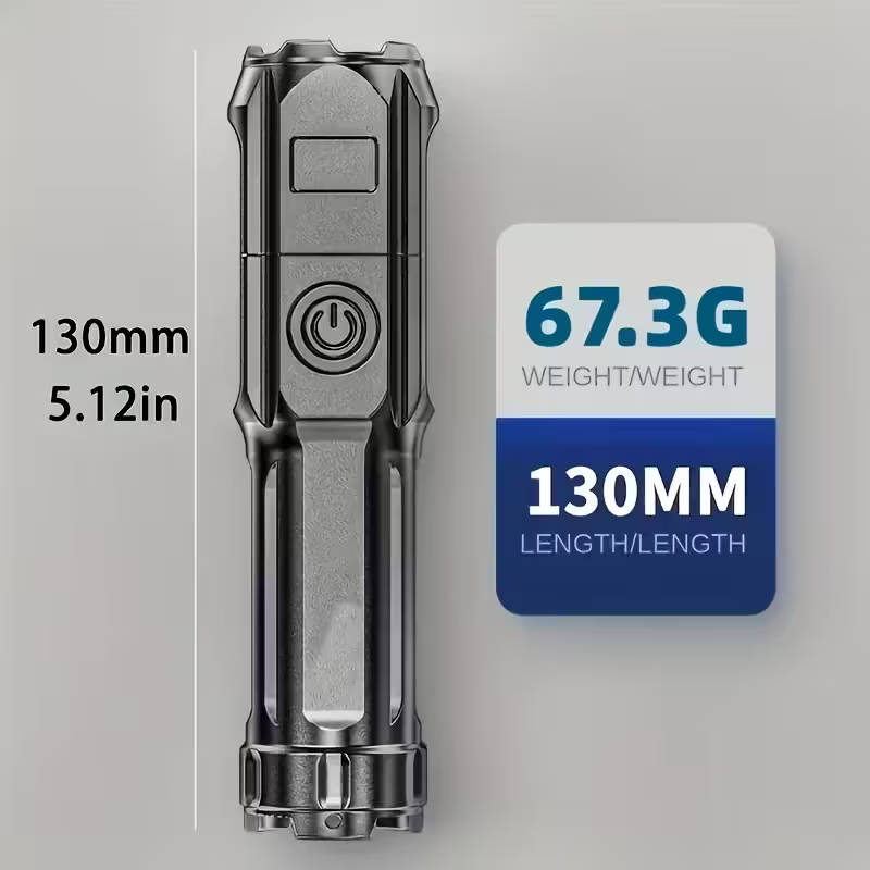 A powerful zoom flashlight