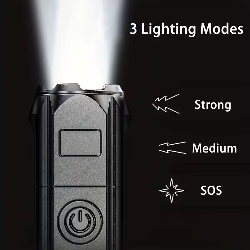 A powerful zoom flashlight