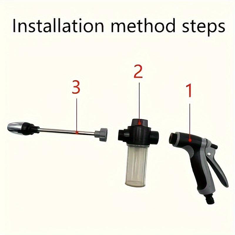 Adjustable high-pressure car wash foam gun