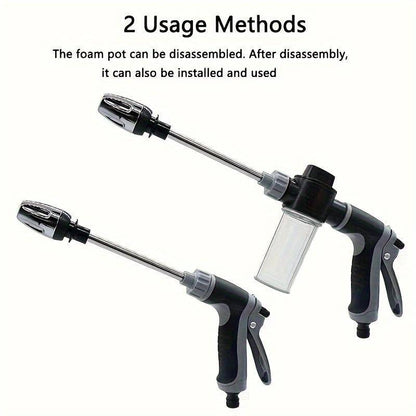 Adjustable high-pressure car wash foam gun