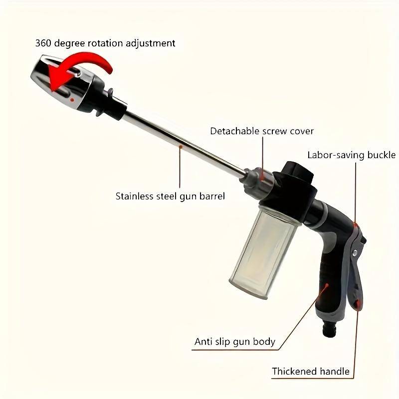 Adjustable high-pressure car wash foam gun