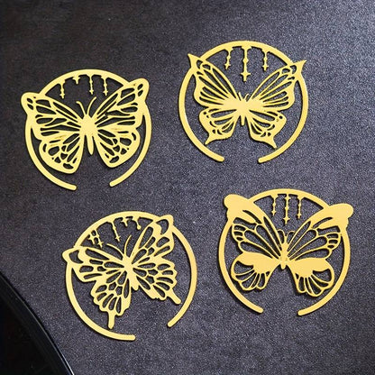 1pc Butterfly Metal Bookmark Elegant Hollow Design