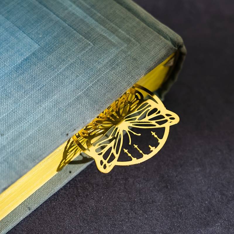 1pc Butterfly Metal Bookmark Elegant Hollow Design