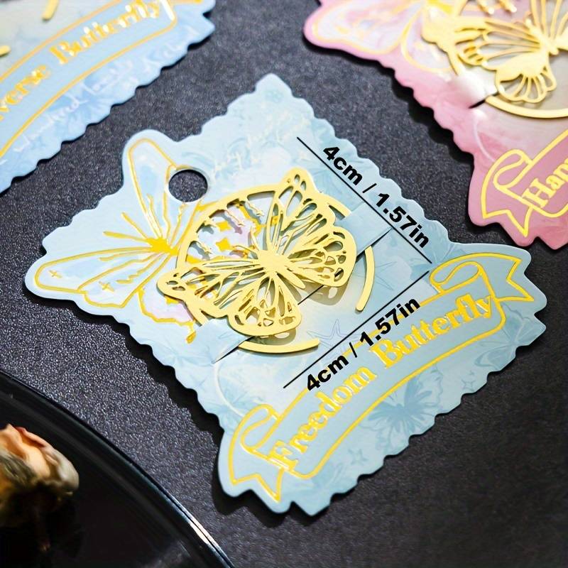 1pc Butterfly Metal Bookmark Elegant Hollow Design